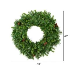 Vickerman Unlit Artificial Christmas Wreath With Pine Cones (03818) -Vickerman 038182md