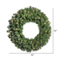 Vickerman Pre-Lit Artificial Christmas Wreath (03852) -Vickerman 038522md
