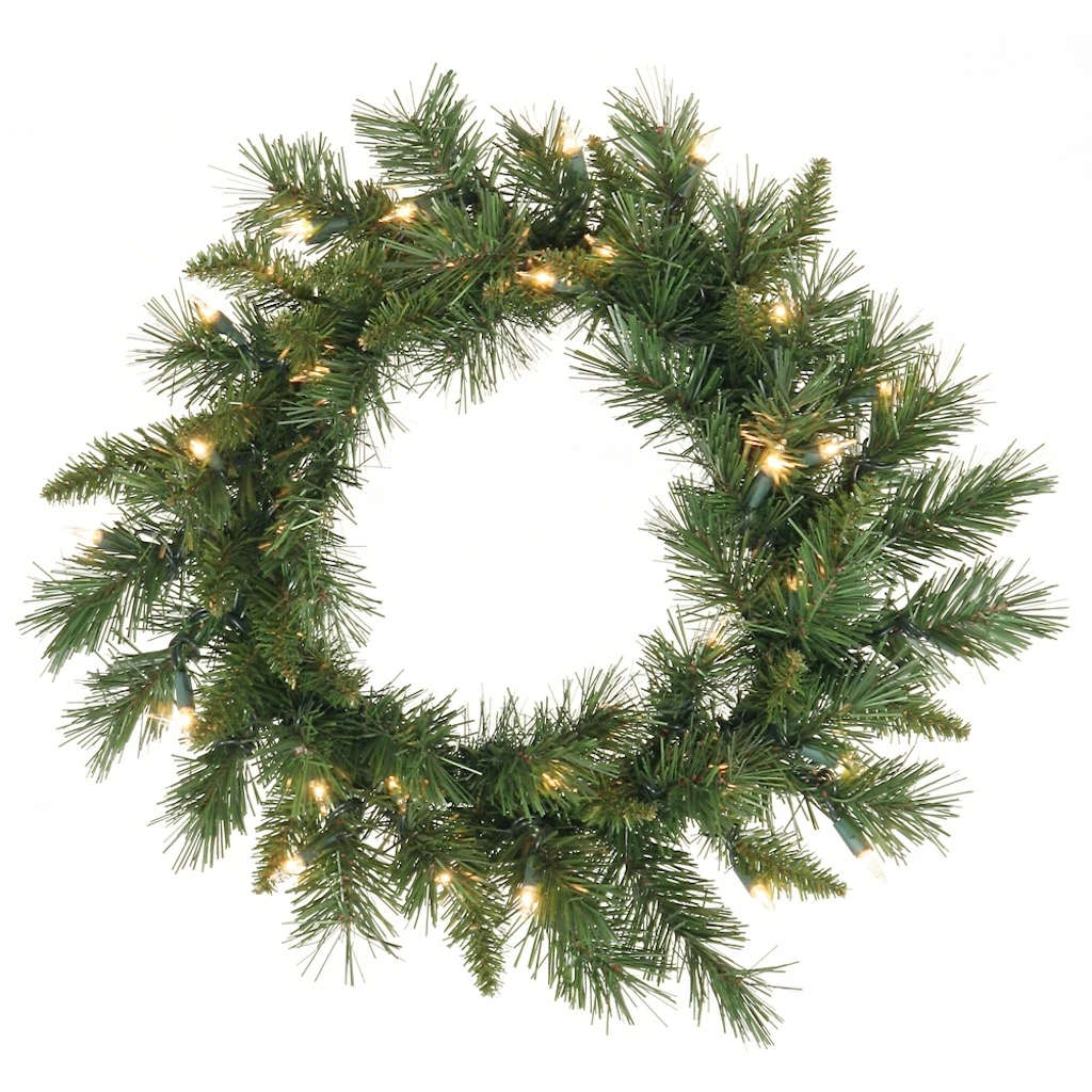 Vickerman Pre-Lit Artificial Christmas Wreath (31704) 3 Vickerman Pre-Lit Artificial Christmas Wreath (31704)