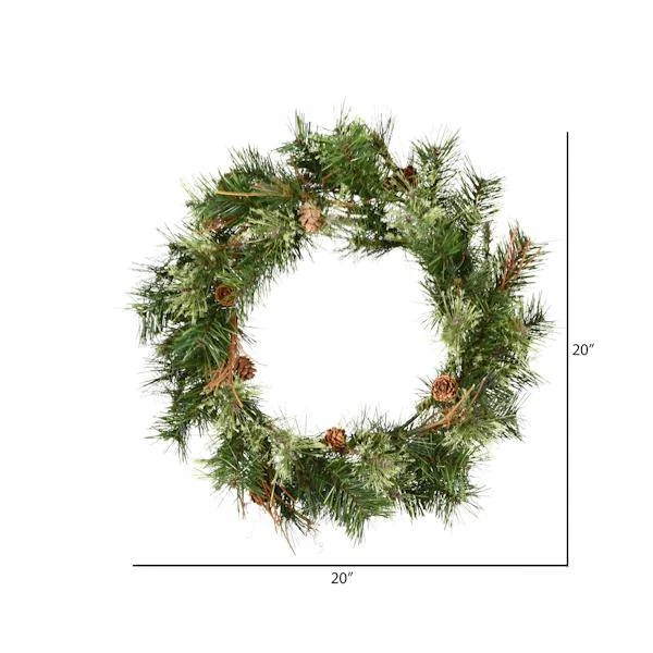Vickerman Artificial Unlit Christmas Wreath With Pine Cones And Grapevines (06341) 5 Vickerman Artificial Unlit Christmas Wreath With Pine Cones And Grapevines (06341) - Image 3