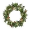 Vickerman Artificial Unlit Christmas Wreath With Pine Cones And Grapevines (06341)