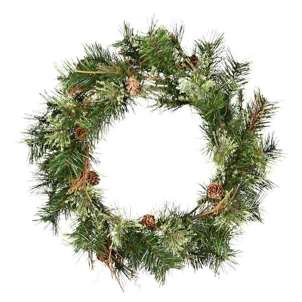 Vickerman Artificial Unlit Christmas Wreath With Pine Cones And Grapevines (06341) 4 Vickerman Artificial Unlit Christmas Wreath With Pine Cones And Grapevines (06341) - Image 2