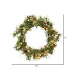 Vickerman Pre-Lit Artificial Christmas Wreath (06342) -Vickerman 063423md