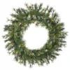 Vickerman Artificial Unlit Christmas Wreath With Pine Cones And Grapevines (06347)
