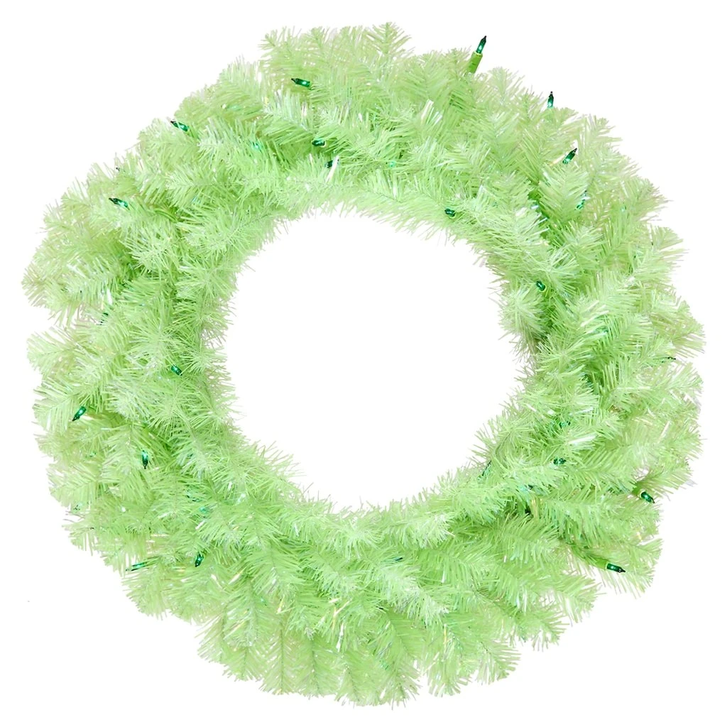 Vickerman Pre-Lit Artificial Christmas Wreath (14744) 3 Vickerman Pre-Lit Artificial Christmas Wreath (14744)