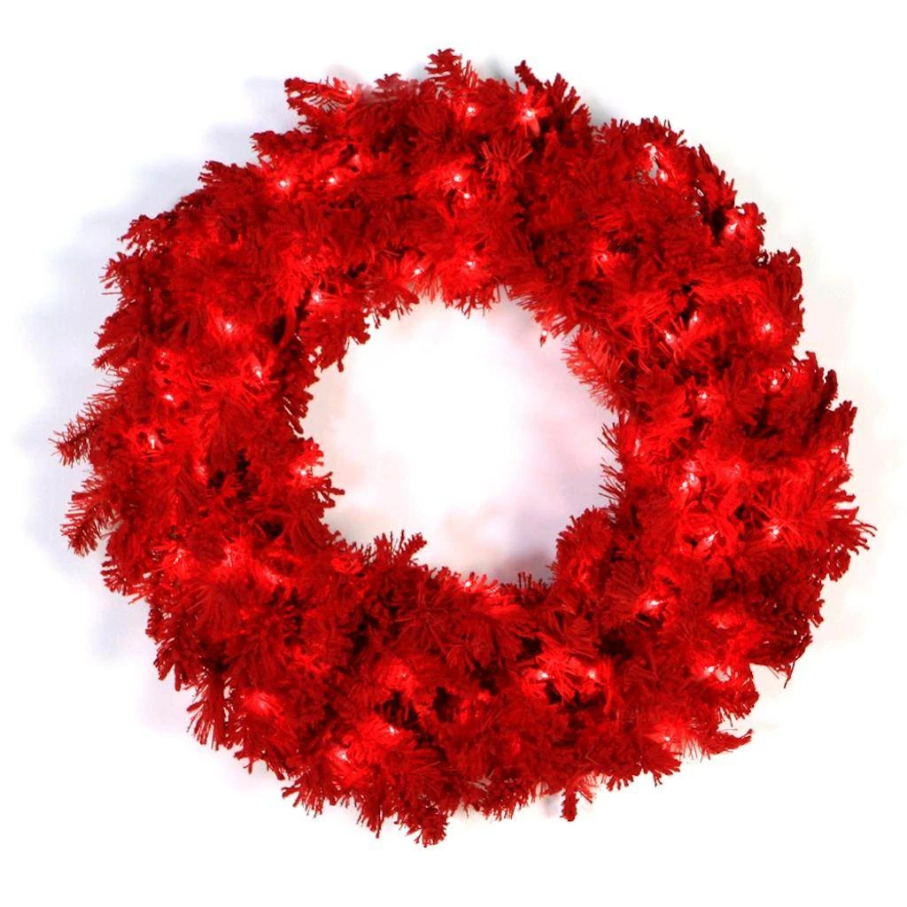 Vickerman Pre-Lit Artificial Christmas Wreath (16953) 3 Vickerman Pre-Lit Artificial Christmas Wreath (16953)