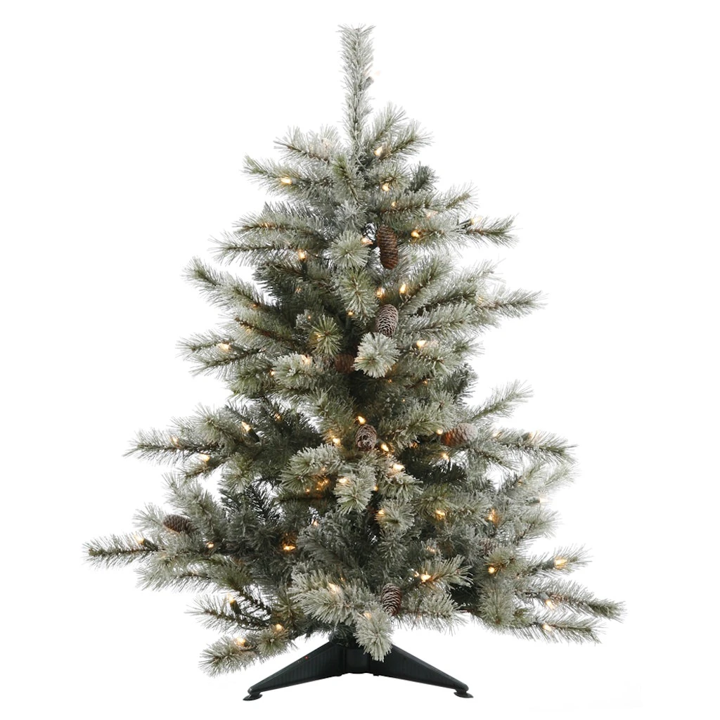 Vickerman Pre-Lit Artificial Christmas Tree With 24 Pine Cones (21594) 3 Vickerman Pre-Lit Artificial Christmas Tree With 24 Pine Cones (21594)