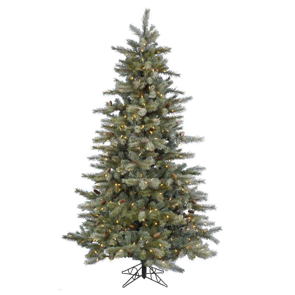 Vickerman Pre-Lit Artificial Christmas Tree With 64 Pine Cones (includes Step On/Off Foot Switch) (21610) 3 Vickerman Pre-Lit Artificial Christmas Tree With 64 Pine Cones (includes Step On/Off Foot Switch) (21610)