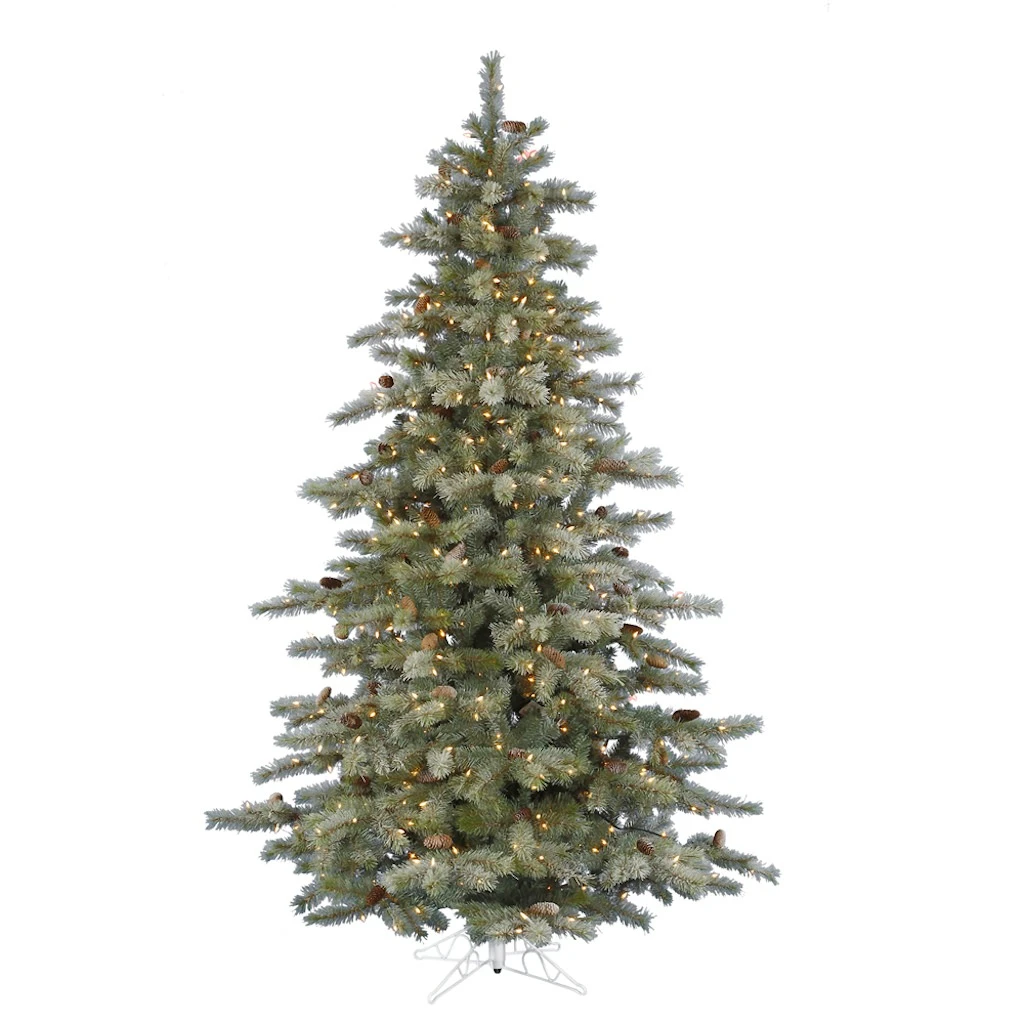 Vickerman Pre-Lit Artificial Christmas Tree With 91 Pine Cones (includes Step On/Off Foot Switch) (21619) 3 Vickerman Pre-Lit Artificial Christmas Tree With 91 Pine Cones (includes Step On/Off Foot Switch) (21619)