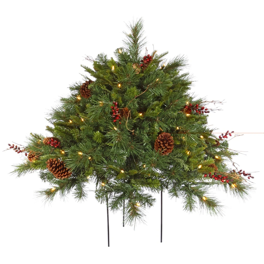 Vickerman Pre-Lit Artificial Christmas Bush (23365) 3 Vickerman Pre-Lit Artificial Christmas Bush (23365)