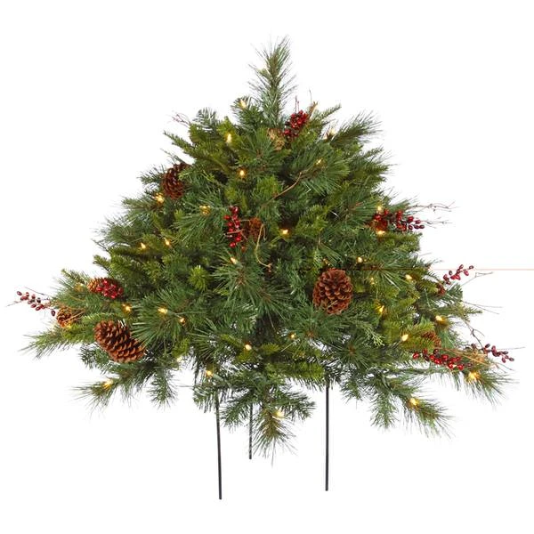 Vickerman Pre-Lit Artificial Christmas Bush (23365) 4 Vickerman Pre-Lit Artificial Christmas Bush (23365) - Image 2