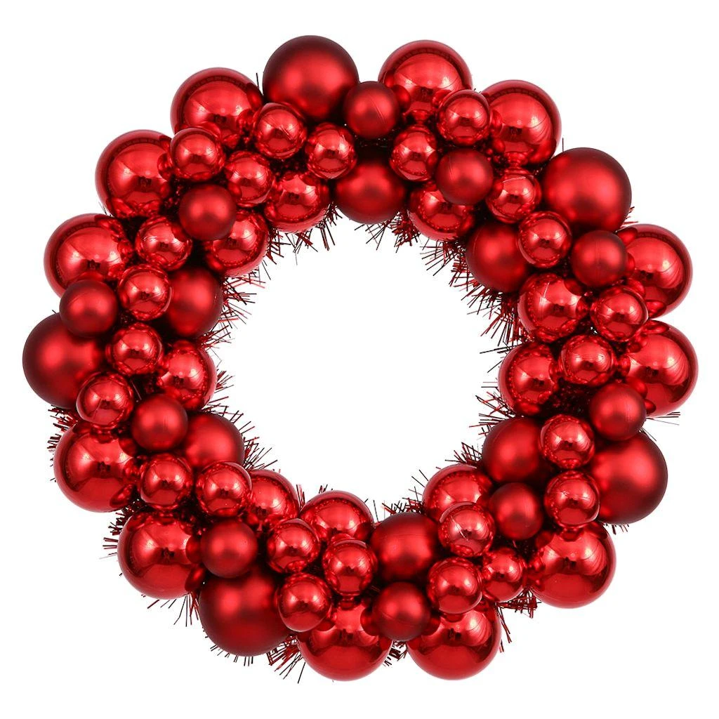 Vickerman Unlit Christmas Ornament Wreath (24740) 3 Vickerman Unlit Christmas Ornament Wreath (24740)