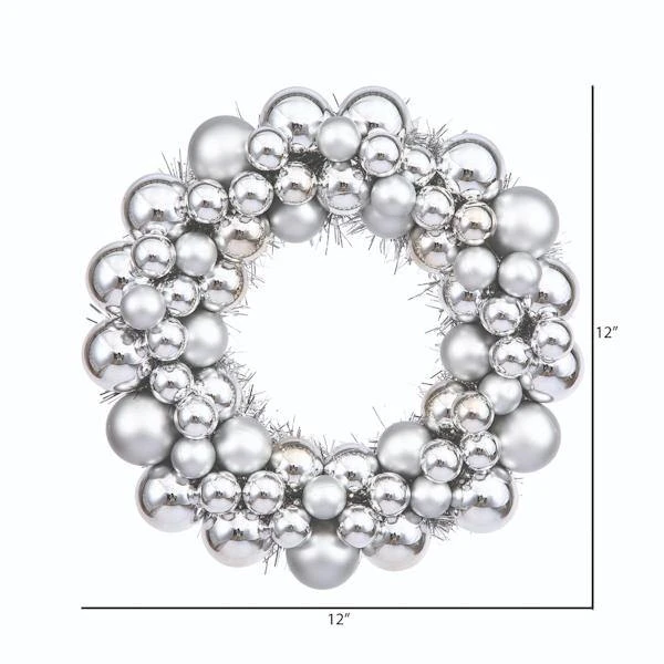 Vickerman Unlit Christmas Ornament Wreath (24741) 5 Vickerman Unlit Christmas Ornament Wreath (24741) - Image 3