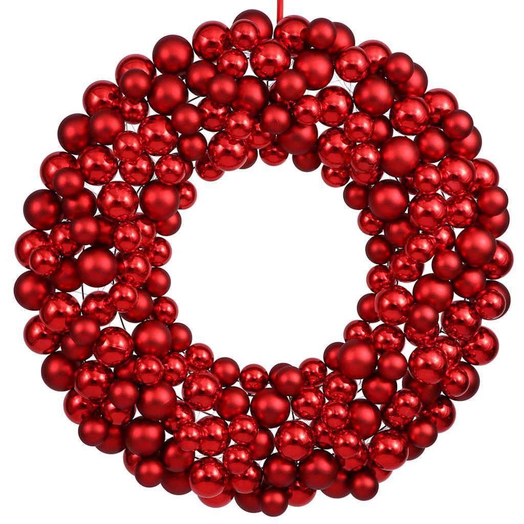 Vickerman Unlit Christmas Ornament Wreath (24750) 3 Vickerman Unlit Christmas Ornament Wreath (24750)