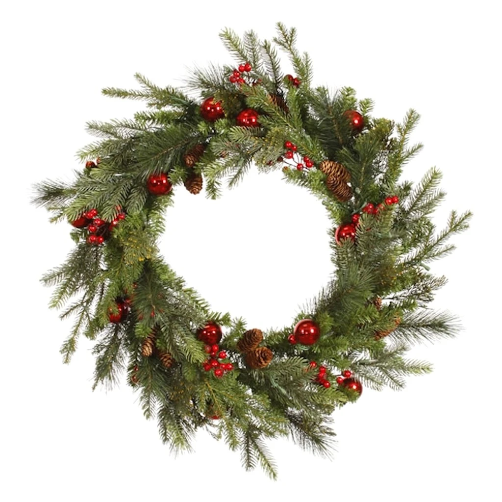 Vickerman Artificial Unlit Christmas Wreath (27451) 3 Vickerman Artificial Unlit Christmas Wreath (27451)
