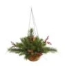 Vickerman Unlit Artificial Hanging Basket (27487)