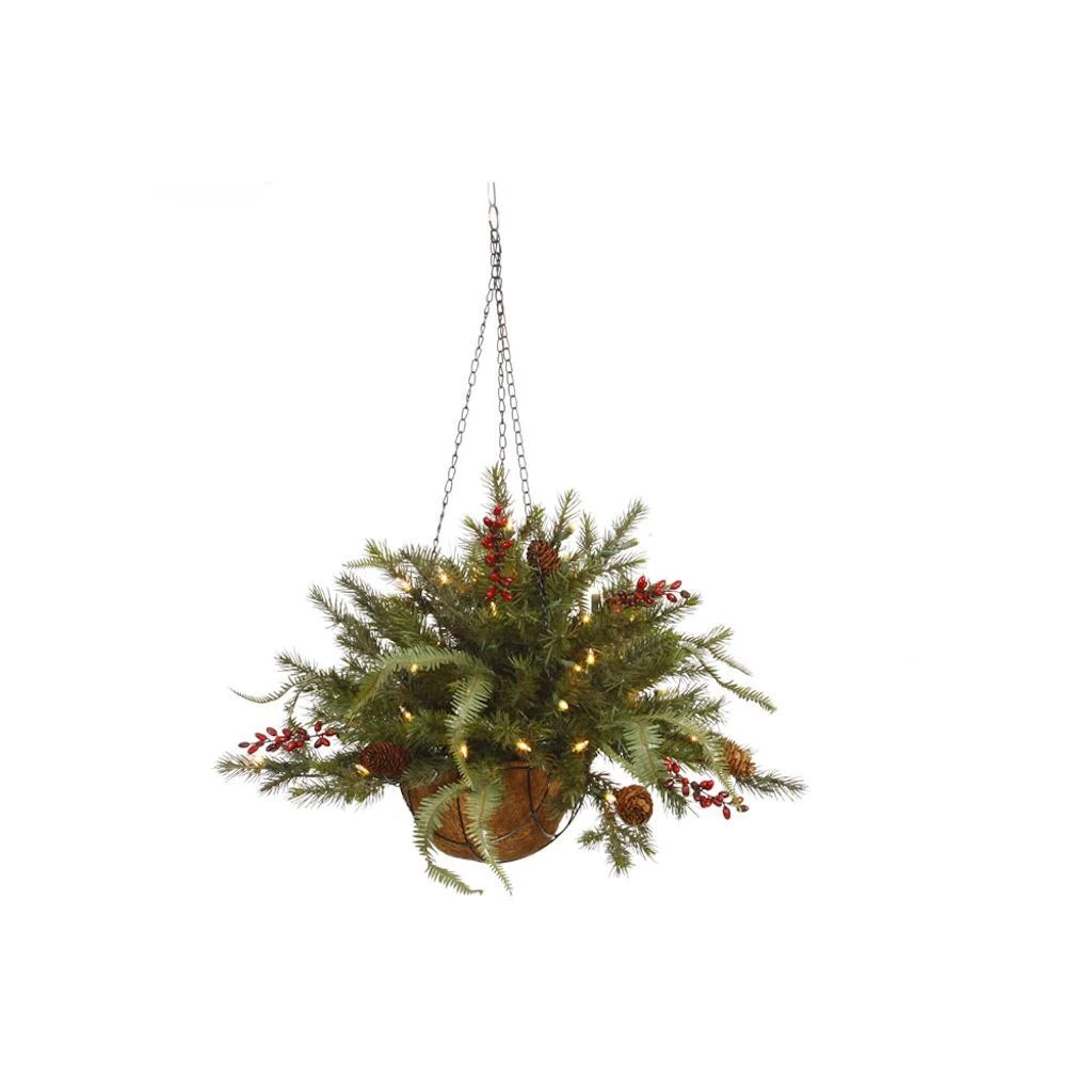 Vickerman Artificial Hanging Basket (27505) 3 Vickerman Artificial Hanging Basket (27505)