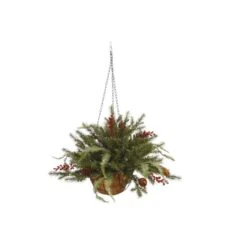 Vickerman Unlit Artificial Hanging Basket (27506)
