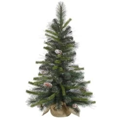 Vickerman Unlit Artificial Christmas Tree With Frosted Cones (27738)