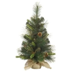 Vickerman Pre-Lit Artificial Christmas Tree With Cones (27891)