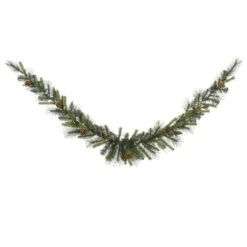 Vickerman Pre-Lit Artificial Christmas Swag Garland With Pine Cones (27905)
