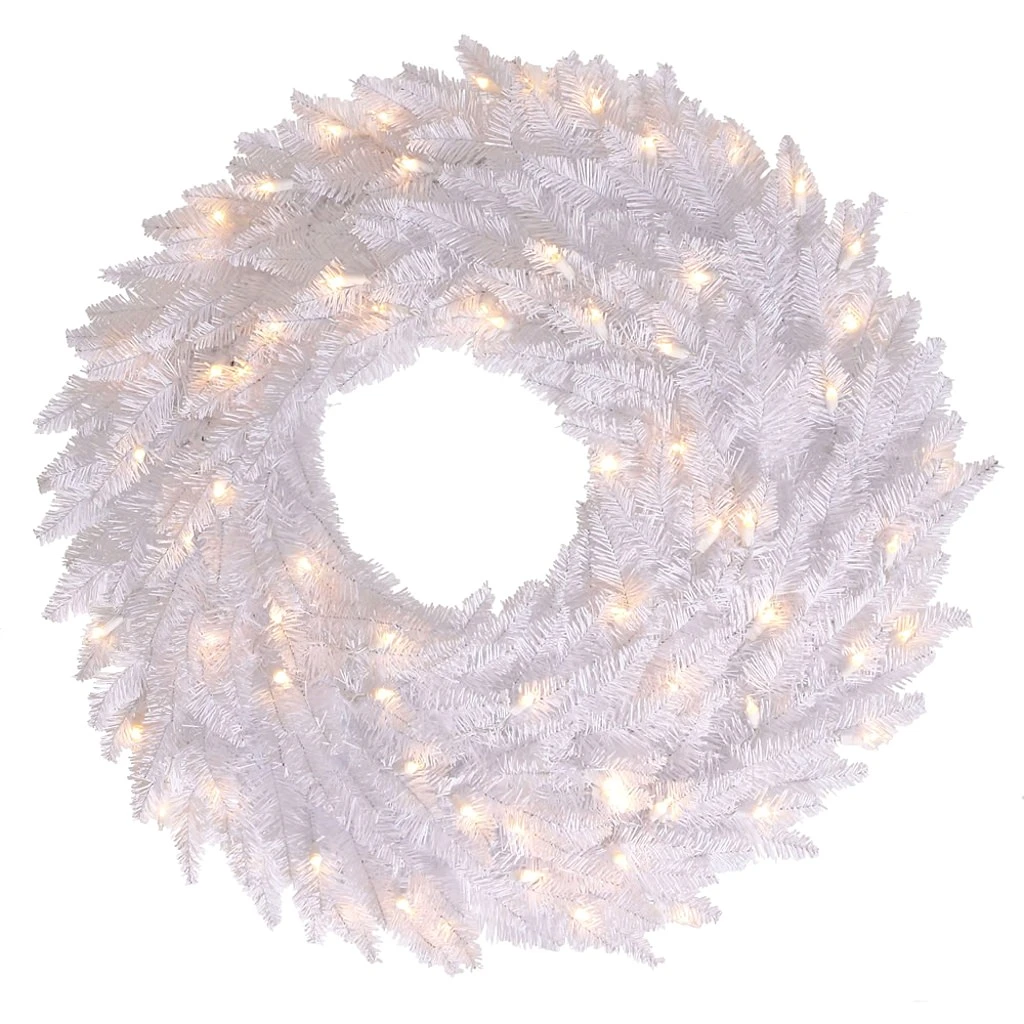 Vickerman Pre-Lit Artificial Christmas Wreath (28152) 3 Vickerman Pre-Lit Artificial Christmas Wreath (28152)