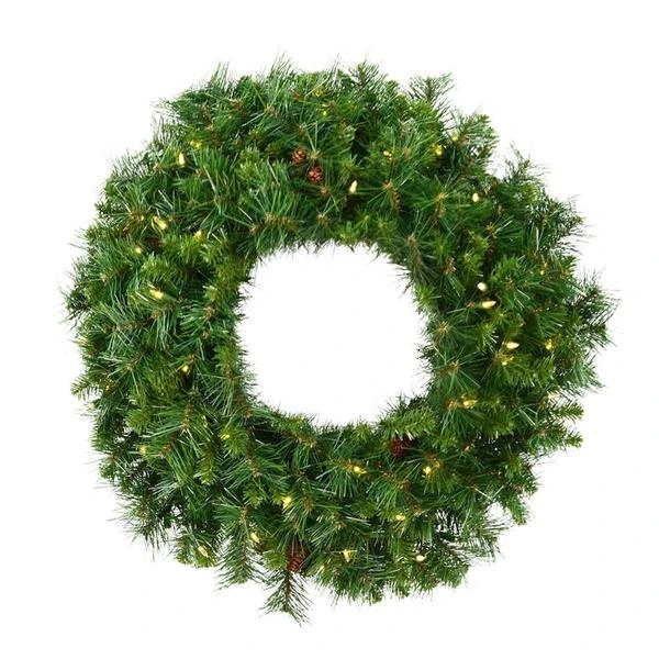 Vickerman Pre-Lit Artificial Christmas Wreath (306710) 4 Vickerman Pre-Lit Artificial Christmas Wreath (306710) - Image 2