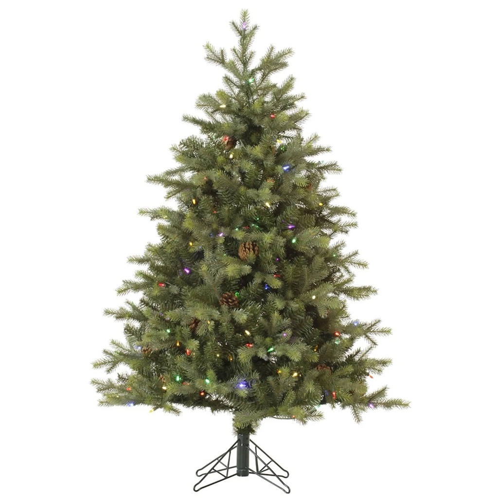 Vickerman Pre-Lit Artificial Christmas Tree With Pine Cones (Includes On / Off Foot Switch) (32785) 3 Vickerman Pre-Lit Artificial Christmas Tree With Pine Cones (Includes On / Off Foot Switch) (32785)