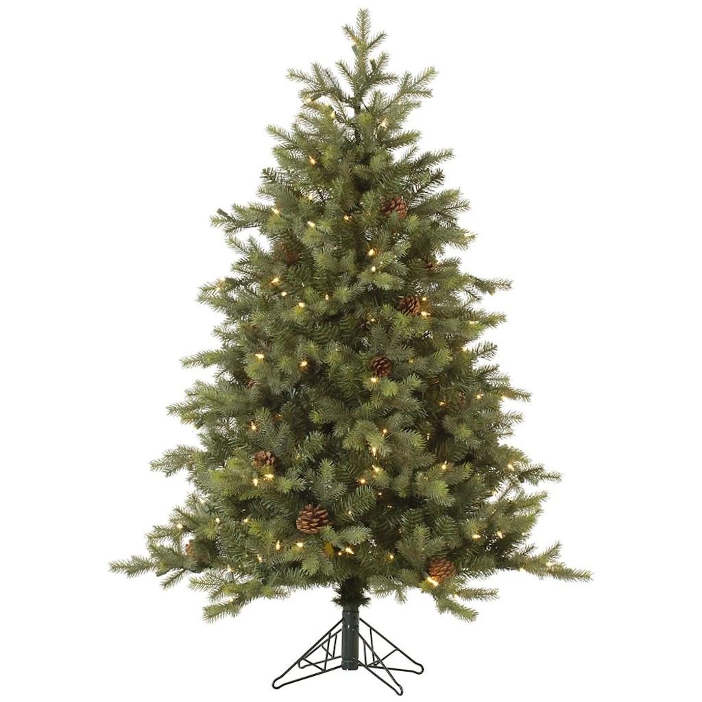 Vickerman Pre-Lit Artificial Christmas Tree With Pine Cones (Includes On / Off Foot Switch) (32799) 3 Vickerman Pre-Lit Artificial Christmas Tree With Pine Cones (Includes On / Off Foot Switch) (32799)