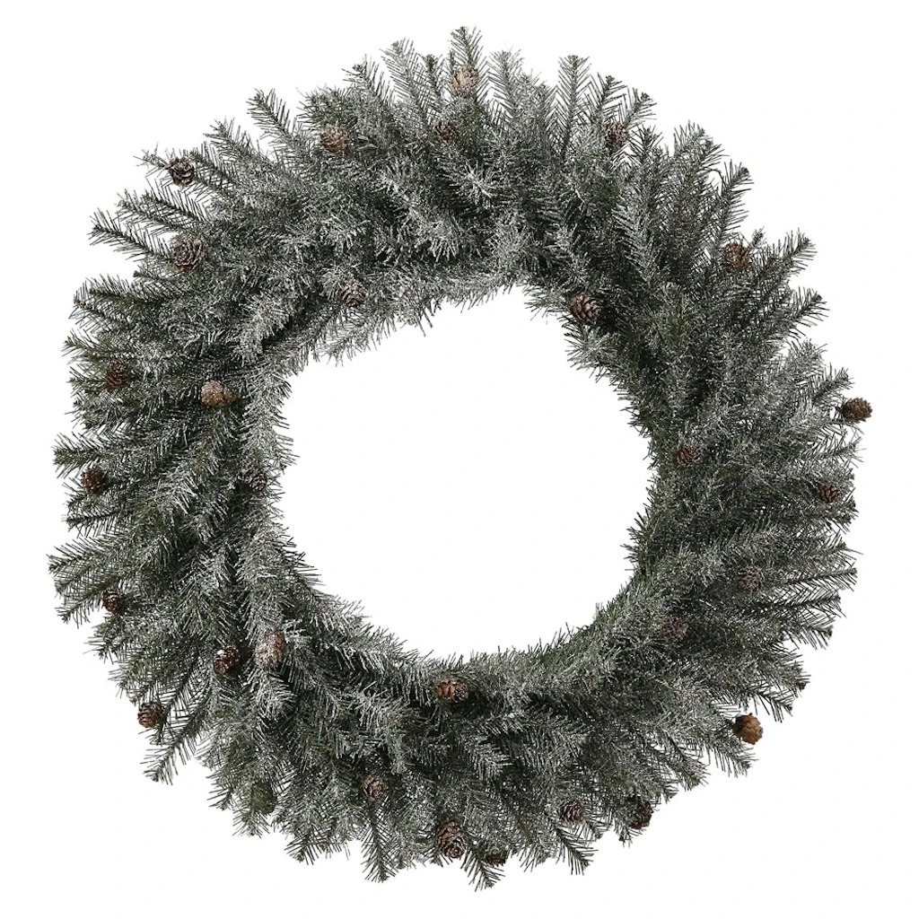 Vickerman Artificial Unlit Christmas Wreath With Pine Cones (335475) 3 Vickerman Artificial Unlit Christmas Wreath With Pine Cones (335475)