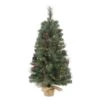 Vickerman Pre-Lit Artificial Christmas Tree With Red Berries And Pine Cones (370544)