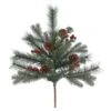 Vickerman Artificial Christmas Spray With Red Berries And Pine Cones (370575) 2 Vickerman Artificial Christmas Spray With Red Berries And Pine Cones (370575) -Vickerman 370575lg
