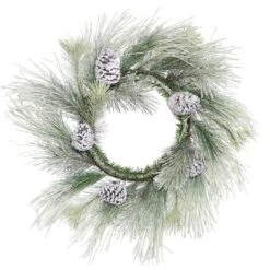 Vickerman Unlit Artificial Christmas Wreath With Pine Cones (371947)