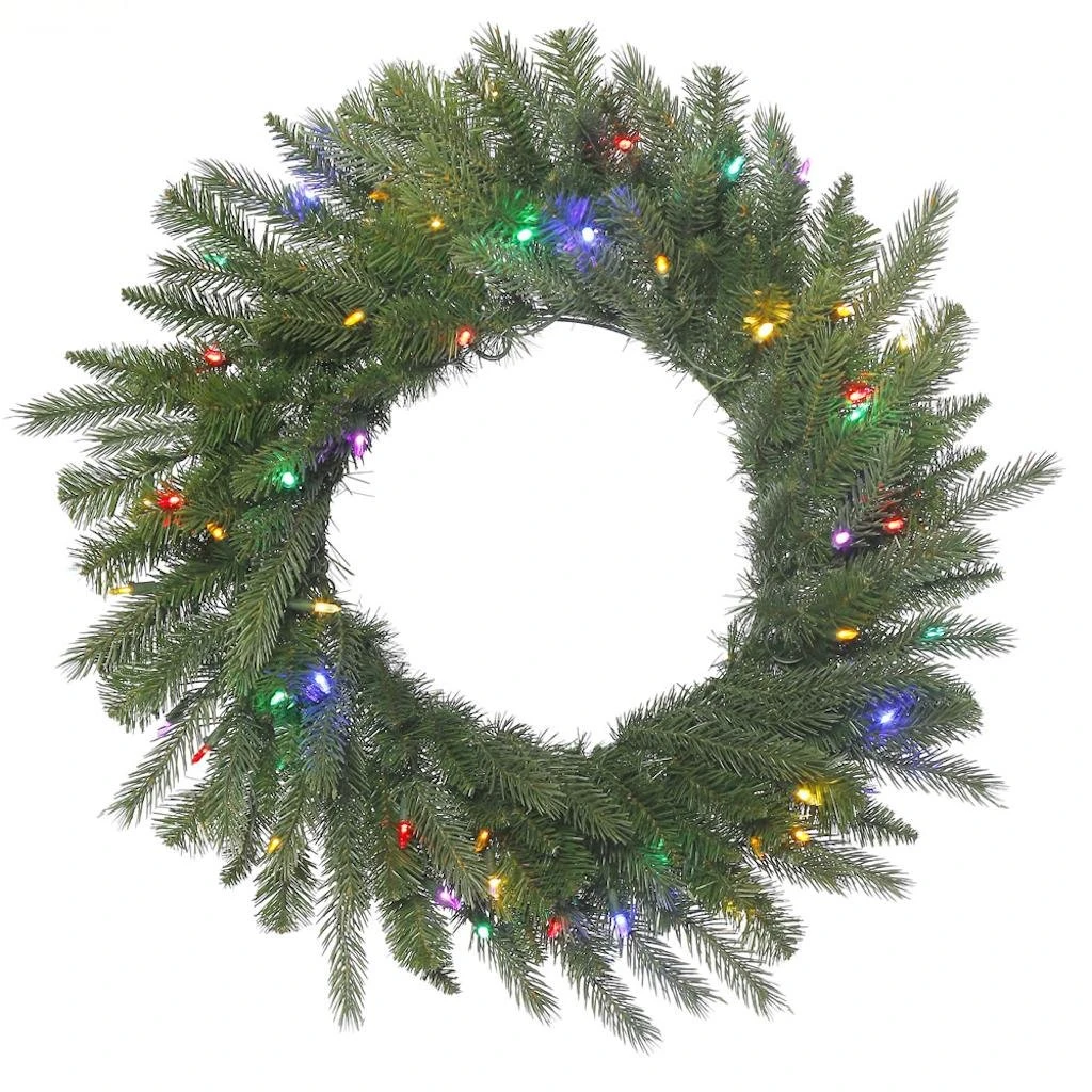 Vickerman Pre-Lit Artificial Christmas Wreath (382530) 3 Vickerman Pre-Lit Artificial Christmas Wreath (382530)