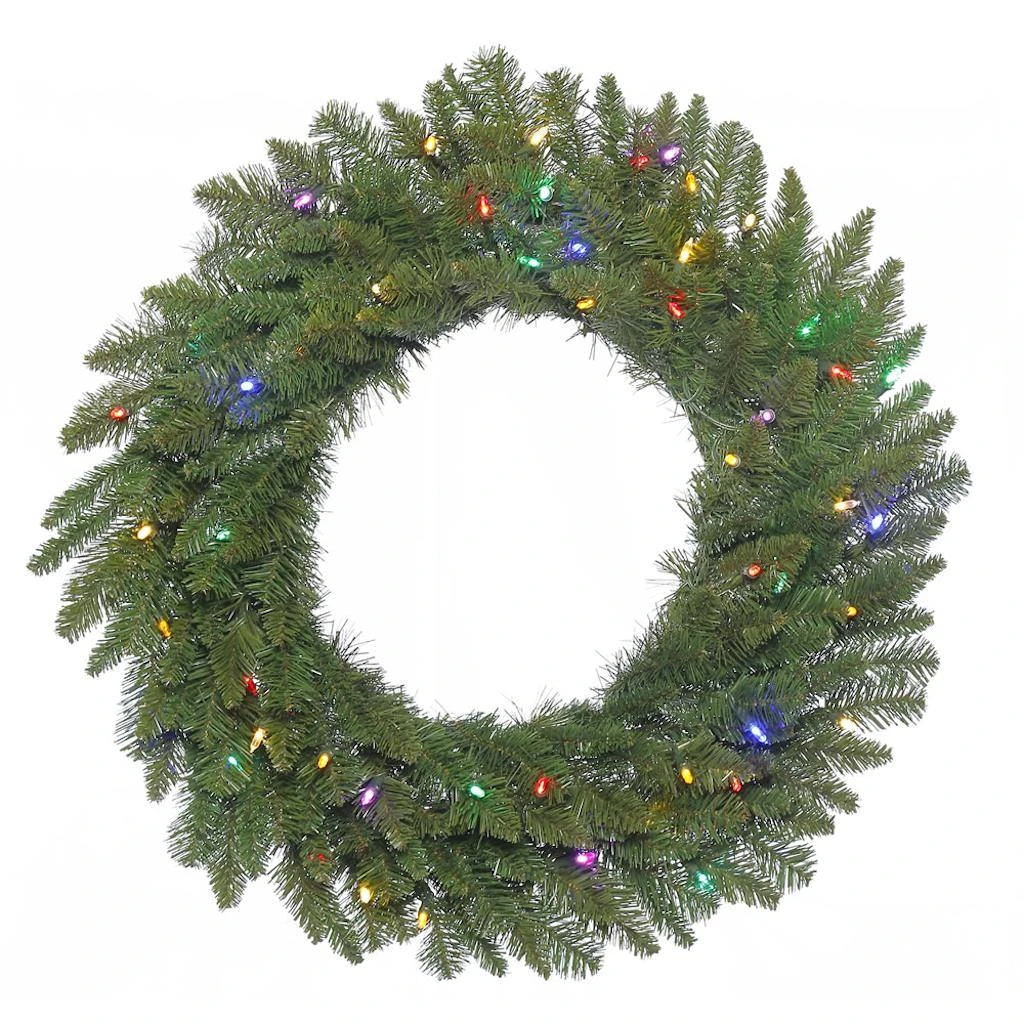 Vickerman Pre-Lit Artificial Christmas Wreath (383407) 3 Vickerman Pre-Lit Artificial Christmas Wreath (383407)