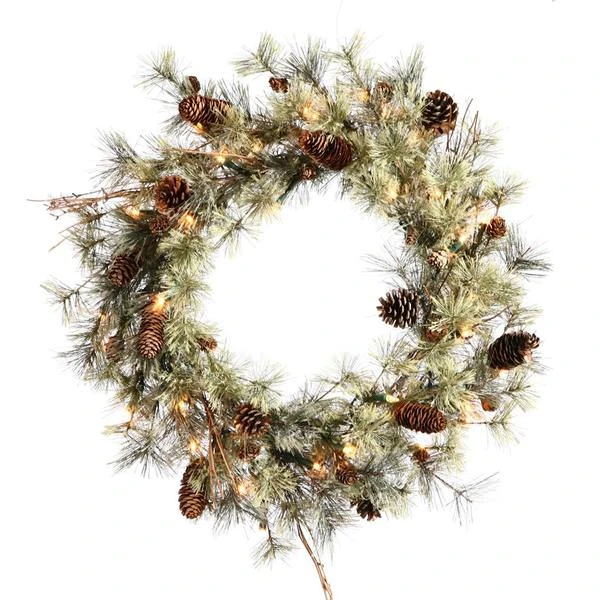 Vickerman Prelit Artificial Christmas Wreath (425787) 4 Vickerman Prelit Artificial Christmas Wreath (425787) - Image 2