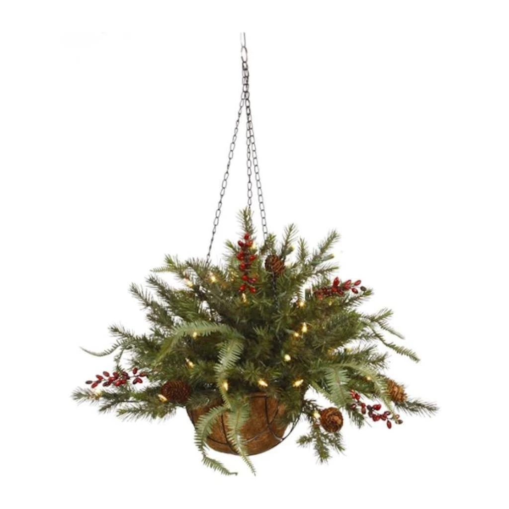 Vickerman Artificial Hanging Basket (448656) 3 Vickerman Artificial Hanging Basket (448656)