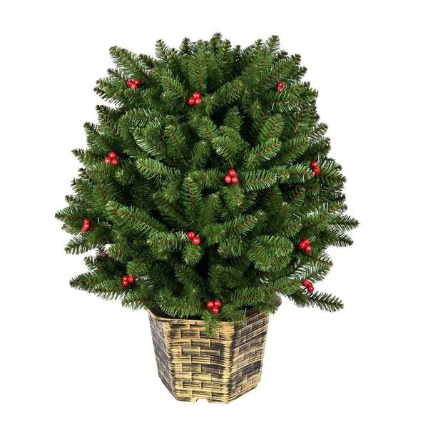 Vickerman Unlit Artificial Christmas Bush (627662) 4 Vickerman Unlit Artificial Christmas Bush (627662) - Image 2
