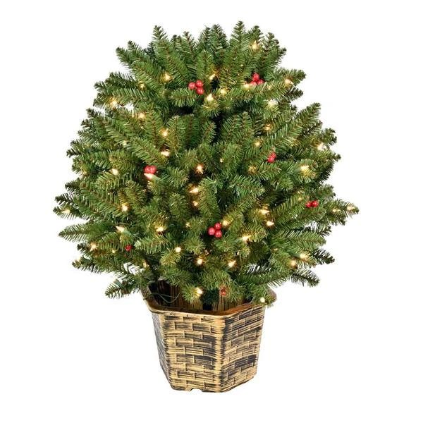 Vickerman Prelit Artificial Christmas Bush (627679) 4 Vickerman Prelit Artificial Christmas Bush (627679) - Image 2