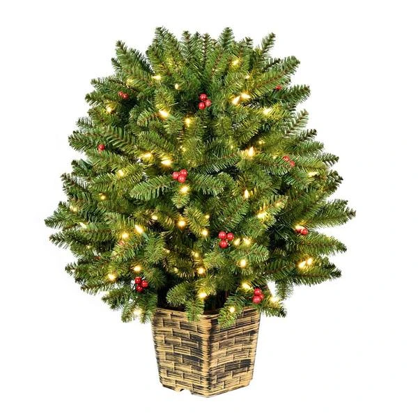 Vickerman Prelit Artificial Christmas Bush (627686) 4 Vickerman Prelit Artificial Christmas Bush (627686) - Image 2