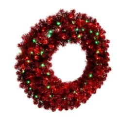 Vickerman Prelit Artificial Christmas Wreath (676387) -Vickerman 676387frontmd