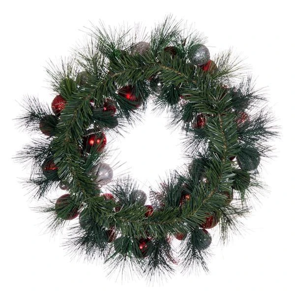Vickerman Unlit Christmas Ornament Wreath (676967) 6 Vickerman Unlit Christmas Ornament Wreath (676967) - Image 4