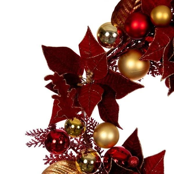 Vickerman Unlit Christmas Ornament Wreath (677162) 7 Vickerman Unlit Christmas Ornament Wreath (677162) - Image 5