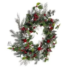 Vickerman Artificial Unlit Christmas Wreath (695401) 13 Vickerman Artificial Unlit Christmas Wreath (695401) -Vickerman 695401anglemd