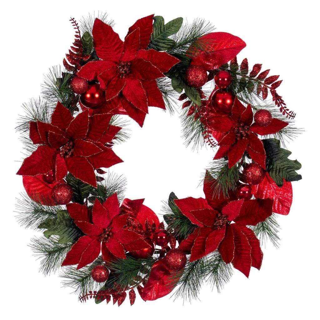 Vickerman Unlit Christmas Ornament Wreath (703052) 3 Vickerman Unlit Christmas Ornament Wreath (703052)