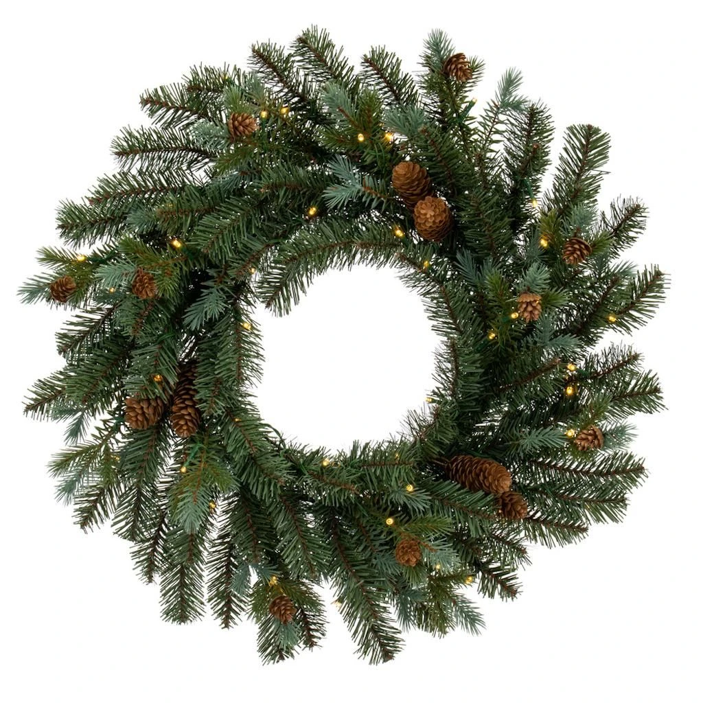 Vickerman Artificial Pre-Lit Christmas Wreath (718322) 3 Vickerman Artificial Pre-Lit Christmas Wreath (718322)