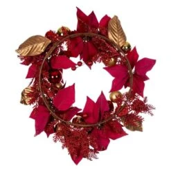 Vickerman Unlit Christmas Ornament Wreath (677162) 10 Vickerman Unlit Christmas Ornament Wreath (677162) -Vickerman 77162backmd