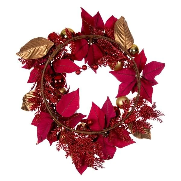Vickerman Unlit Christmas Ornament Wreath (677162) 6 Vickerman Unlit Christmas Ornament Wreath (677162) - Image 4