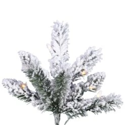Vickerman Pre-Lit Artificial Christmas Tree With Pine Cones (27871) -Vickerman Flocked20Slim20Pine20Branchmd