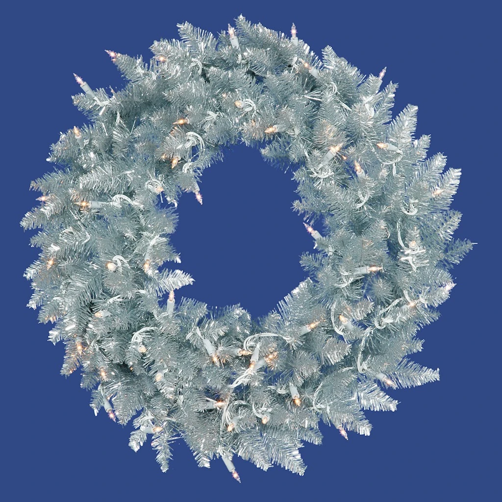 Vickerman Pre-Lit Artificial Christmas Wreath (28406) 3 Vickerman Pre-Lit Artificial Christmas Wreath (28406)